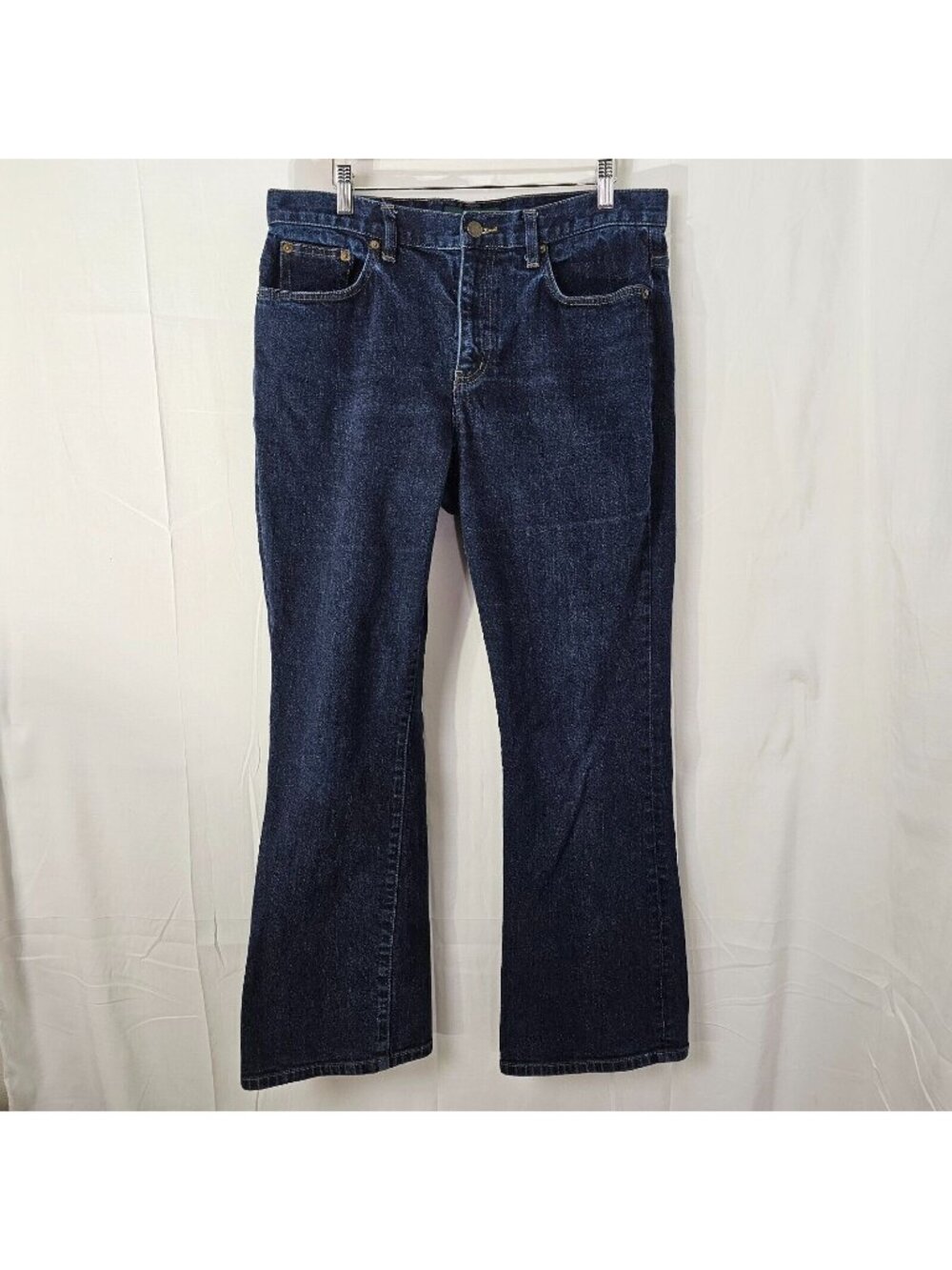 Lauren Ralph Lauren Jeans Womens 12 34x28 Blue Bootcut Mid Rise Denim Stretch